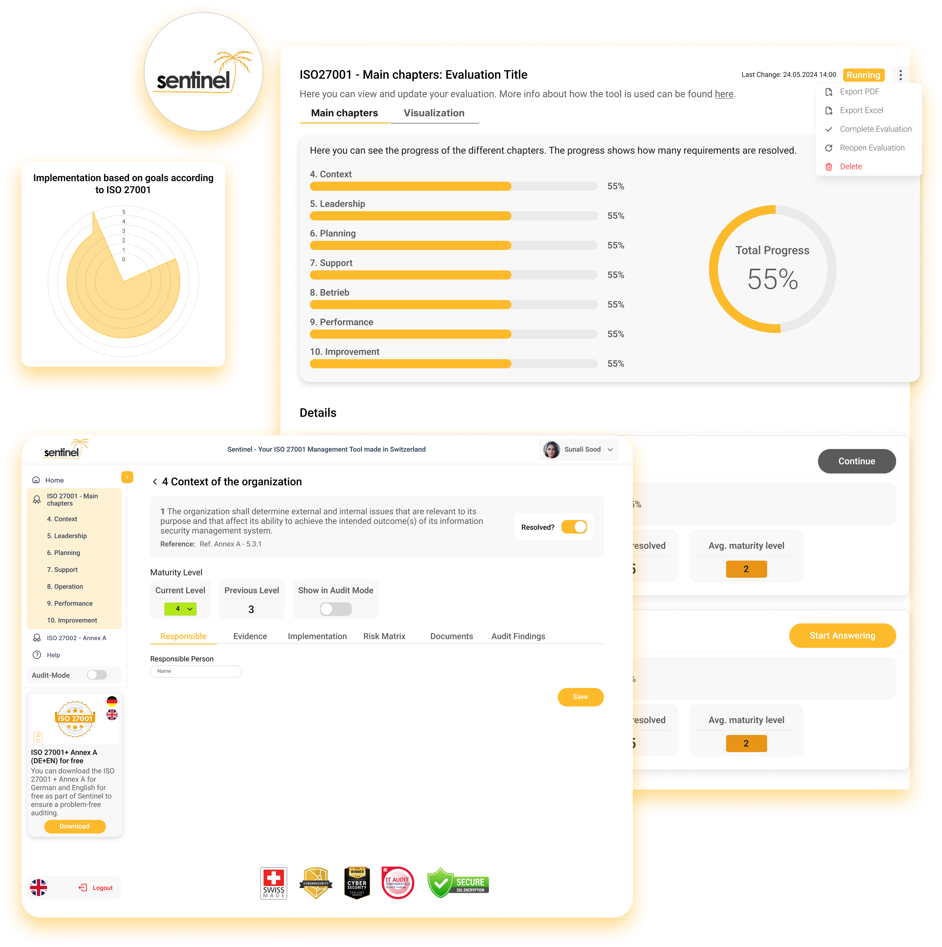 Sentinel - ISO 27001 Software